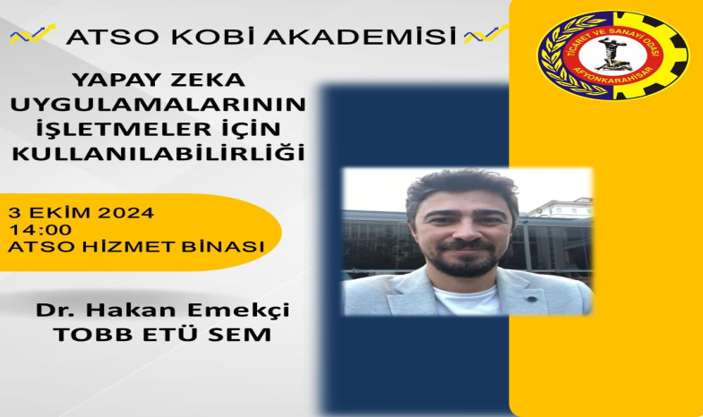 YAPAY ZEKA UYGULAMALARININ İŞLETMELER İÇİN KULLANILABİLİRLİĞİ EĞİTİMİ