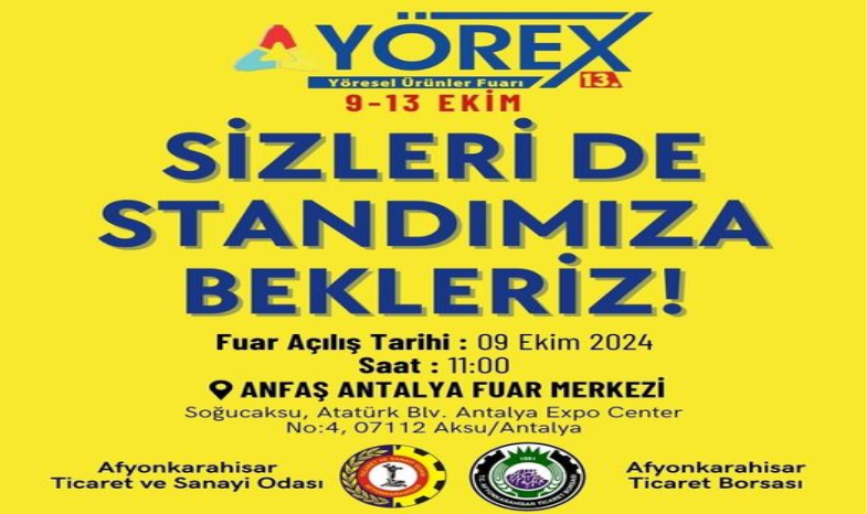 YÖREX AÇILIŞINA DAVET