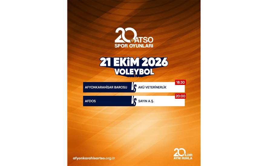 20. ATSO Spor Oyunları kapsamında düzenlenen Voleybol müsabakaları devam ediyor