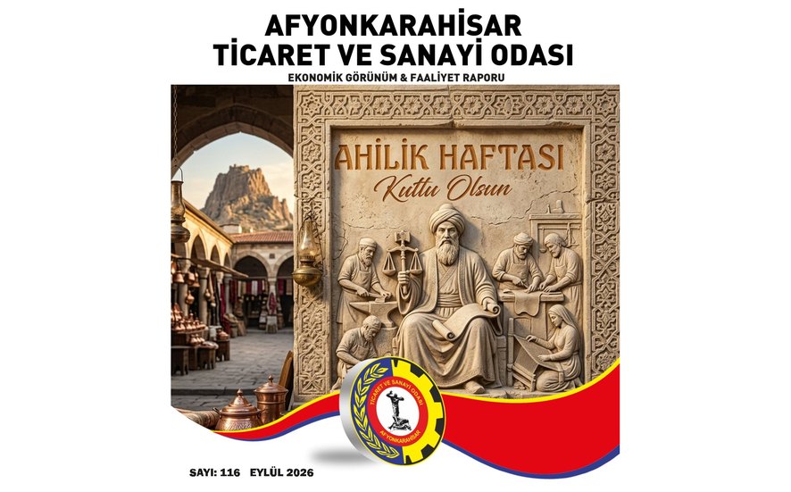 Afyonkarahisar Ticaret ve Sanayi Odası Eylül ayı faaliyet raporu yayınlandı.  İncelemek için: https://online.flippingbook.com/view/745896669/